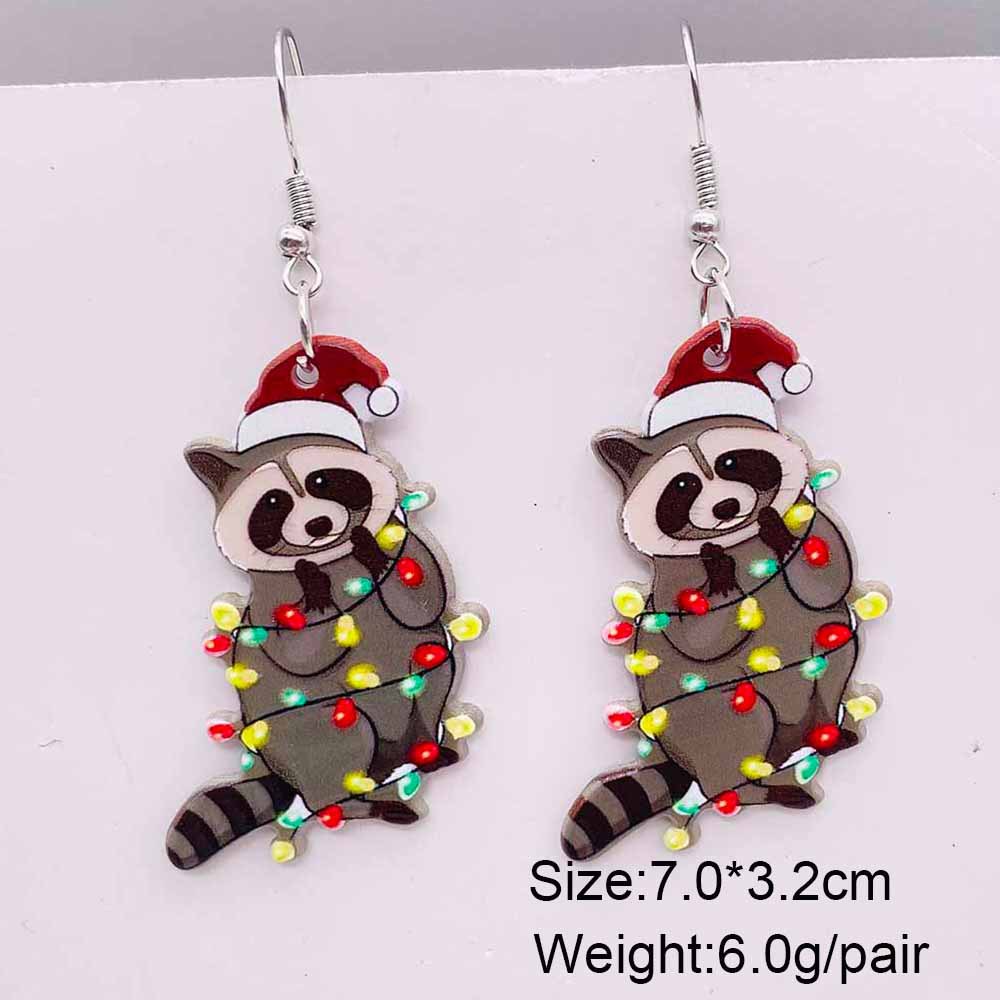 Drop Earrings Classification 1 Pair Cute Christmas Tree Skull Antlers Arylic Drop Earrings