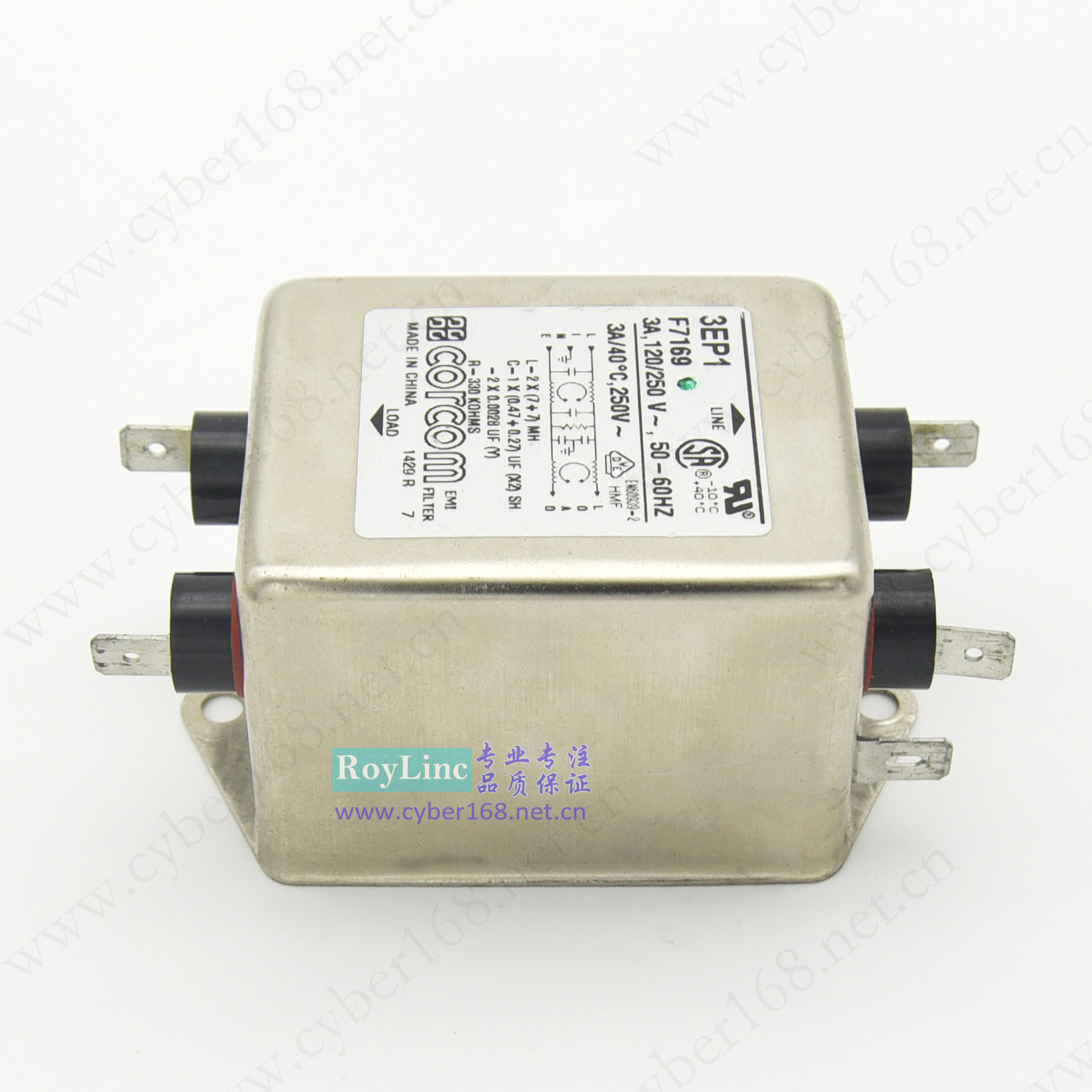 3EP1 EP 系列 F7169 6609037-1 Corcom 3A滤波器 按摩椅 健身设备