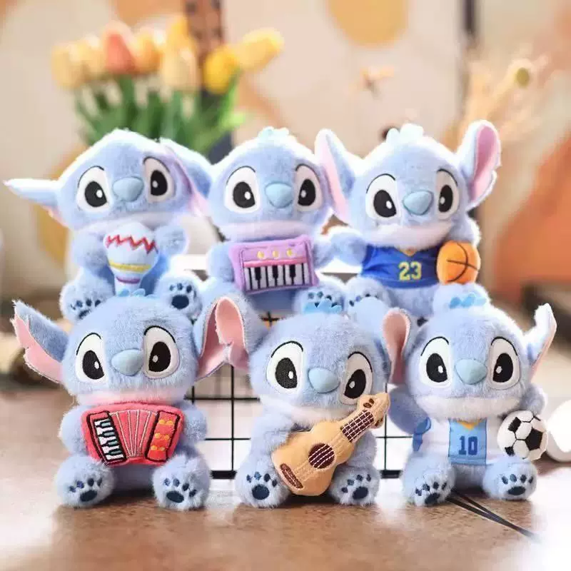 跨境可爱萌史迪仔挂件毛绒玩具包包挂饰钥匙扣娃娃玩偶摆件史迪奇