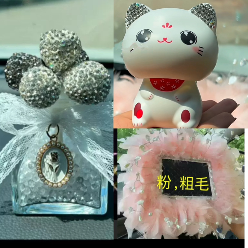 Artículo creativo de la chica del mar adornos de automóviles perfume encantador ángel perfume de automóvil perla base de diamante perfumado perdurable