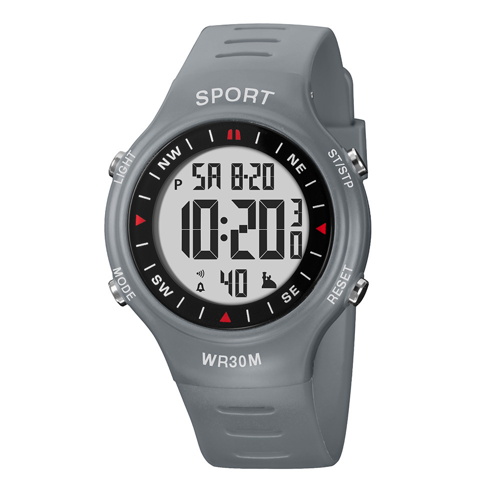 Estudiantes de secundaria y preparatoria cronógrafo deportivo reloj electrónico multifuncional moda alarma luminosa reloj electrónico digital al por mayor