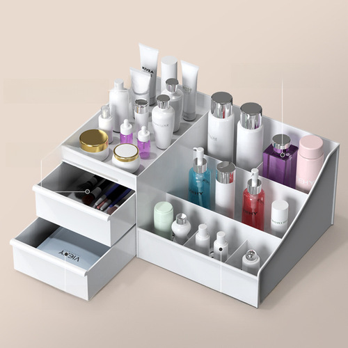 Cosmetic storage box desktop cosmetic organizer drawer-type plastic jewelry storage box drawer-type storage box