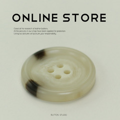 Four-eyes resin button fur coat outerwear knitted sweater children's clothing trench coat woven woolen button