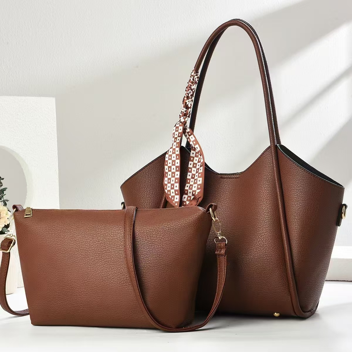 2025 nueva versión coreana transfronteriza de un solo hombro casual bolso de axila mujer verano Sen Meng bolso de alta capacidad