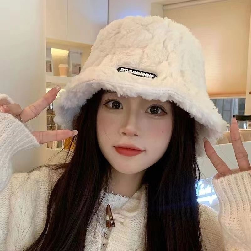 保暖针织毛线水桶帽子秋冬新款韩版盆帽网红百简约时尚防寒渔夫帽|undefined