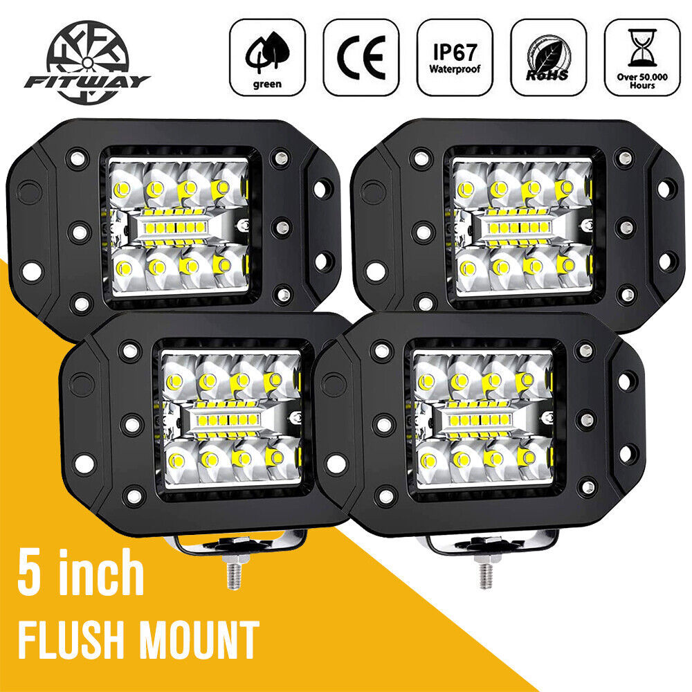 Transfronterizos 4 pulgadas 42W automóviles LED luces de trabajo motocicletas transformadas focos auxiliares led luz diurna