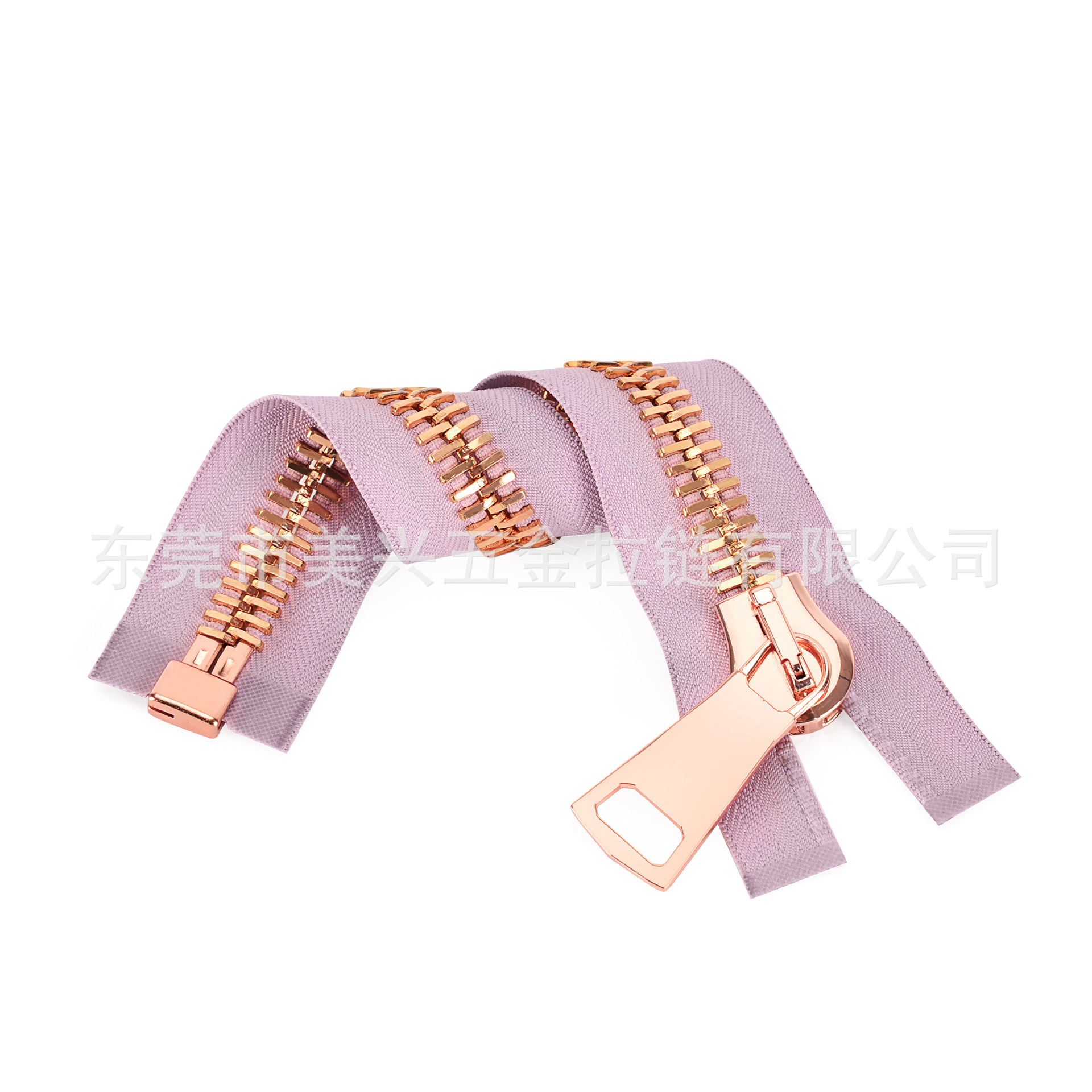 20#金属拉链瑞士牙 供应 服装尼龙辅料开尾闭尾拉链浅紫