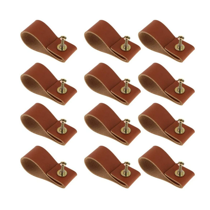 Кожаная ручка для шкафа, дверная ручка для шкафа, ручка для ящика комода, кухонная ручка