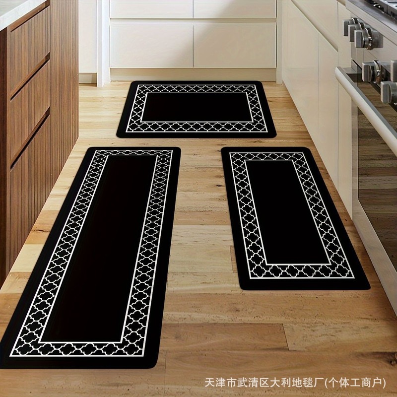 クロスボーダーアメリカン面白いフロアマットキッチンツーピースロングフロアマット吸水性と汚れにくいフットマット玄関ドアホームフロアマット|undefined