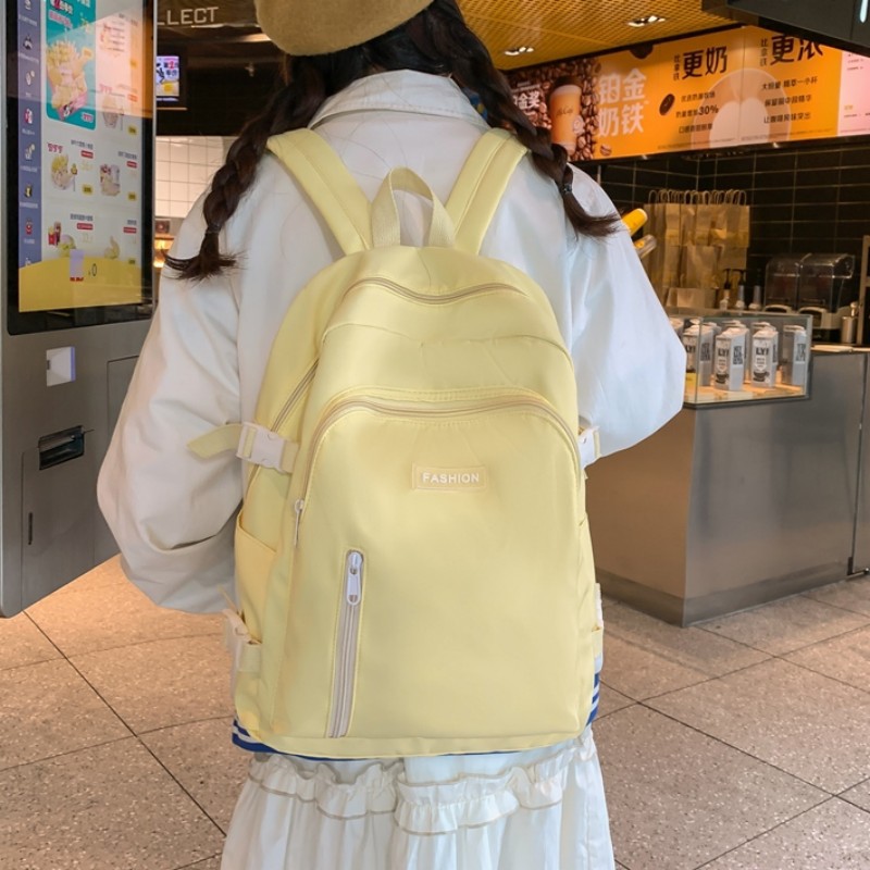 Nueva mochila de gran capacidad de 2025 moda coreana ocio simple mochila de escuela secundaria mochila de viaje de gran capacidad