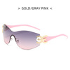 Retro glasses hip-hop style, trend advanced sunglasses, punk style, European style, high-quality style