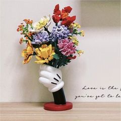 temu 人気の手持ち花瓶クリエイティブかわいい手袋花瓶リビングルームテーブルフラワーアレンジメントビルディングブロック花装飾装飾品