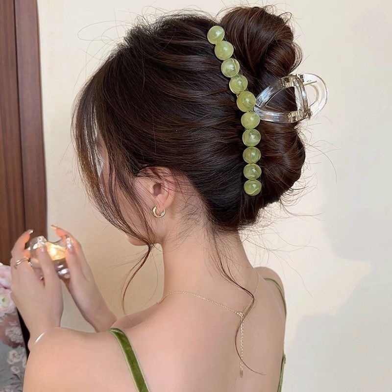 2026 nuevo clip de cabello ondulado clip de cabello de tiburón grande clip de cabello de mujer detrás de la cabeza de alta sensación clip de cabello accesorios para el cabello