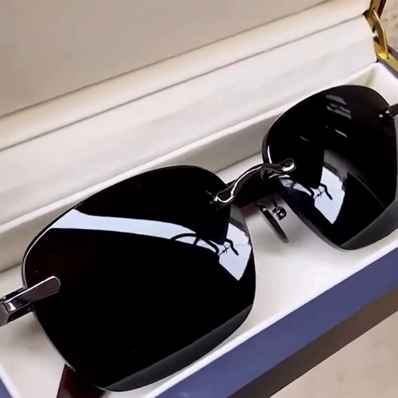 [Внешняя торговля высокая] Кристаллический камень солнцезащитные очки