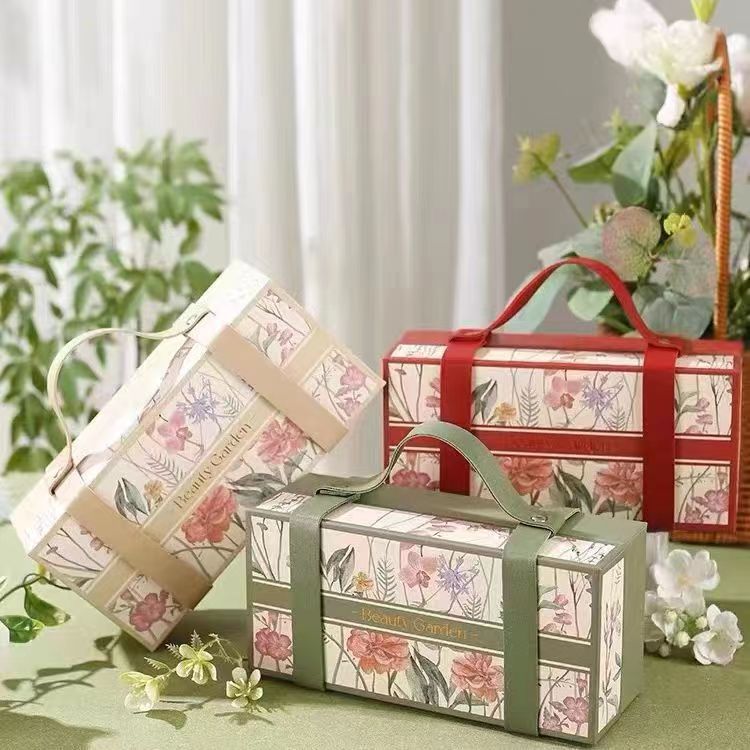 新款手提绒布礼盒伴娘伴手礼多色喜糖盒礼物包装盒结婚宾客回礼