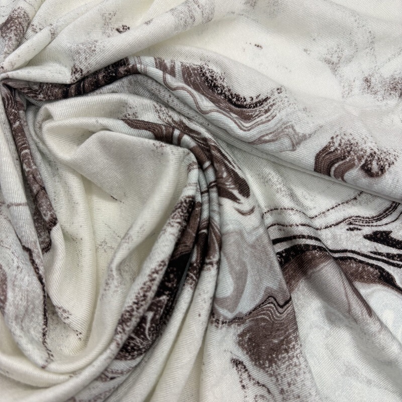 热销精品柔软丝光棉双面渗透印花包头巾 Printed Jersey Hijab|undefined