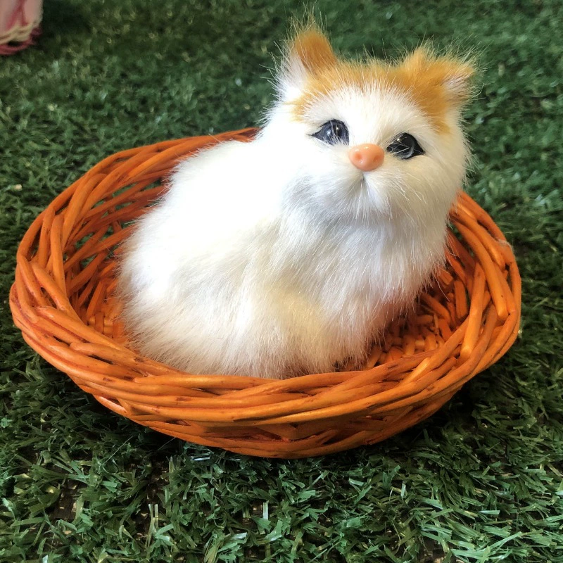 Фигурка кошки с писком декор для дома