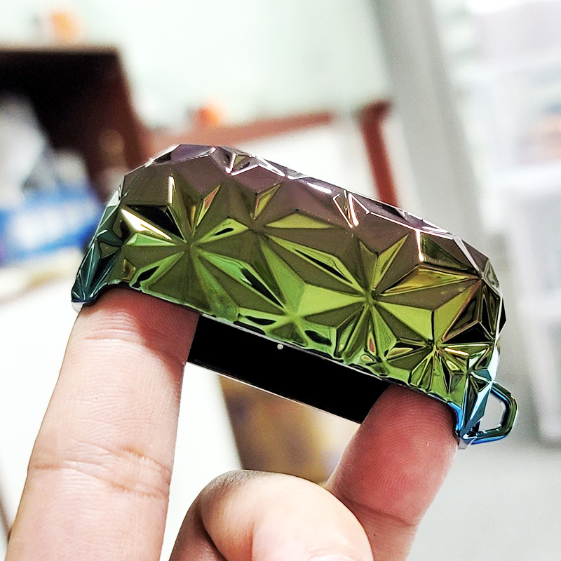 蓝牙耳机塑料外壳不导电真空电镀加工 塑料壳渐变幻彩uv镀膜