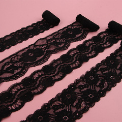 Black lace edge, elastic lace edge, black small lace edge, lace edge accessories, clothing accessories