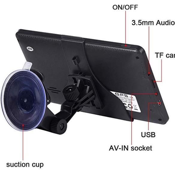 New Model Cross-Border 7inch Gps Navigator Portable Car Navigation Device with Multi-Country Maps for Japan