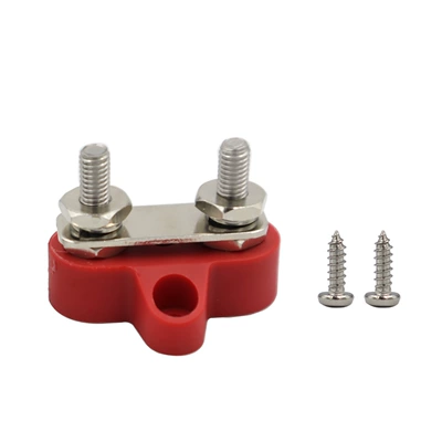 Connection Stud, Power supply, ignition system accessories - red-double-stud-with-gasket-m6