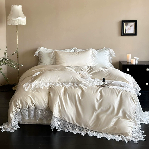 C+ Tencel Cotton Four-piece Set-Amy-Champagne