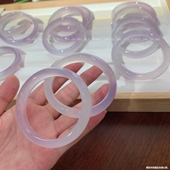 天然高氷種芋泥波円条瑪瑙ブレスレット少女モデルレイシ冷凍淡紫玉髄ブレスレットプレゼント
