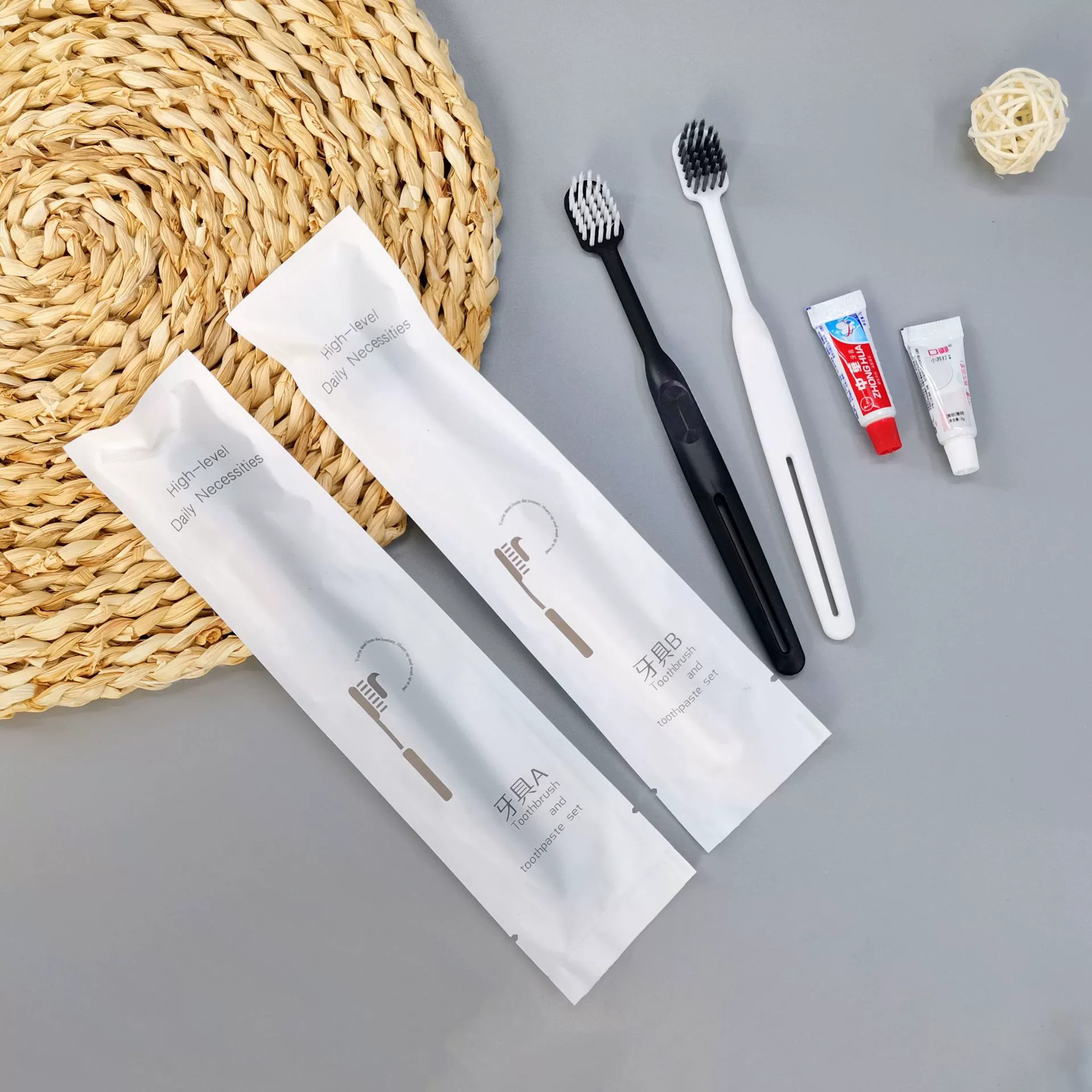 Одноразовая зубная щетка для отелей с зубной пастой, мягкая щетина, для гостиниц, хостелов и использования в номерах, дорожная зубная щетка.