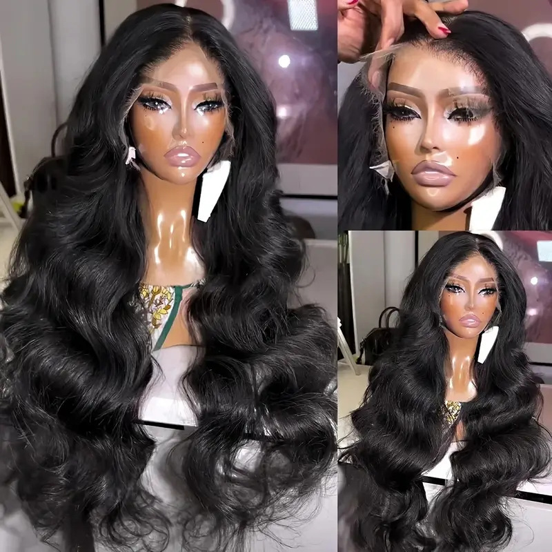 Lace Front Wig 亚马逊前蕾丝假发 女中分大波浪长卷发自然头套|undefined