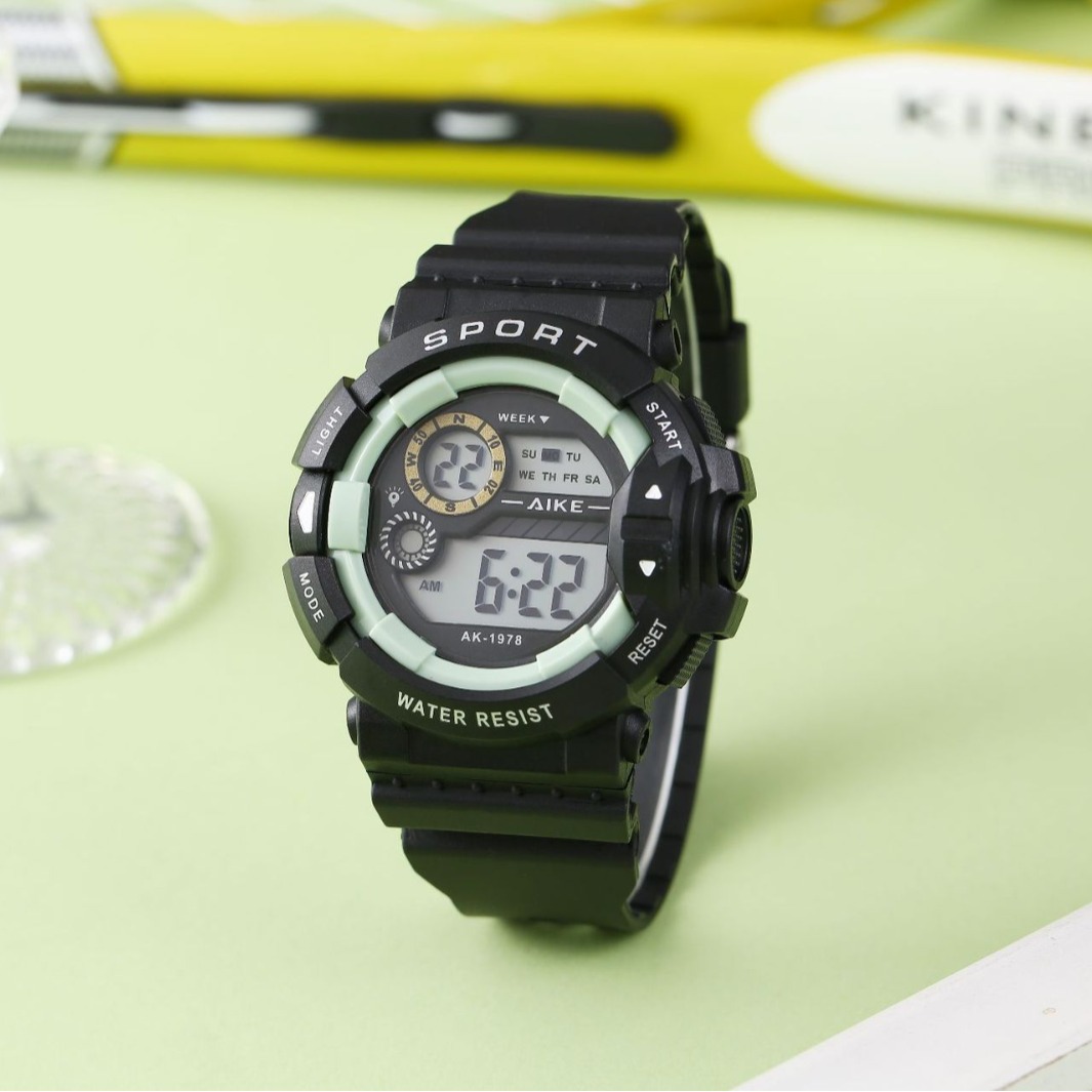 Ins Unicorn College Wind Watch estudiante resistente al agua anti-caída reloj electrónico deportivo duradero reloj multifuncional luz nocturna