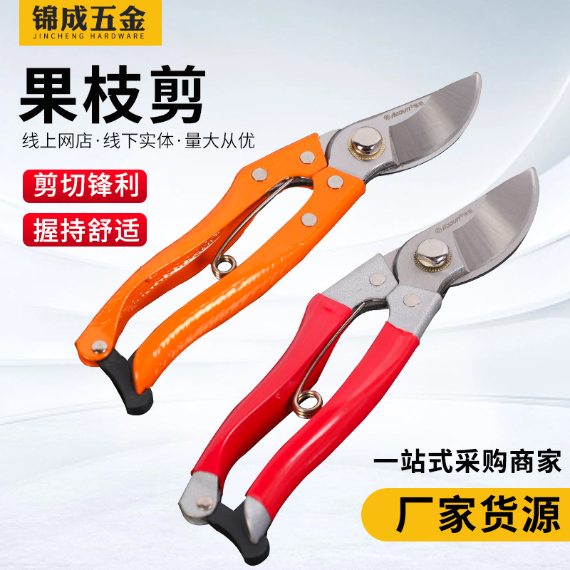 厂家果枝剪修枝剪摘果器园艺鸟嘴剪刀园林树枝工具花枝剪刀批发