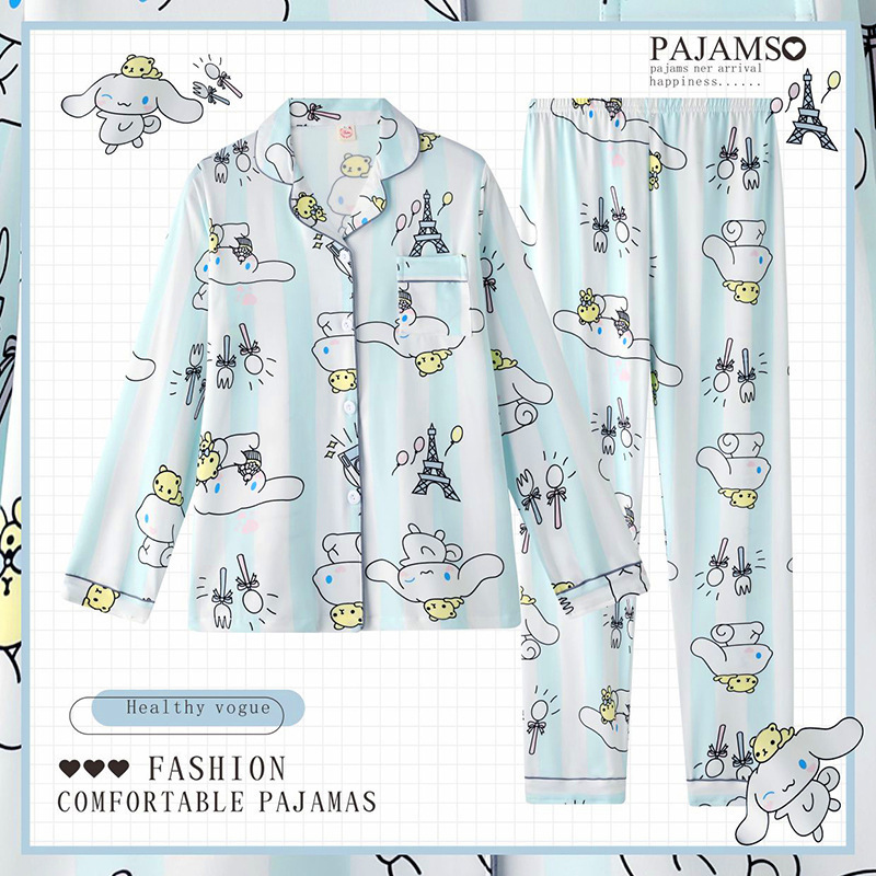 Conjunto de Pijamas para Mujer de Poliéster, Cómodo, para Casa