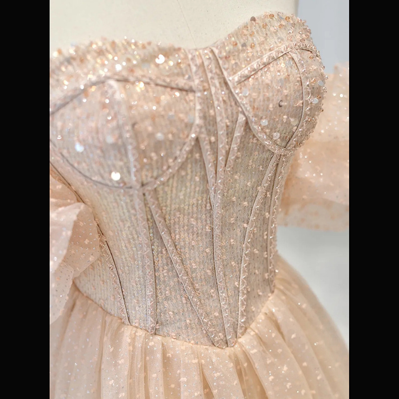 Vestido de noche para mujer 2026, nuevo estilo, elegante para banquetes, fiestas anuales, estilo hada, para examen artístico, actuación vocal, anfitriona social. image 3