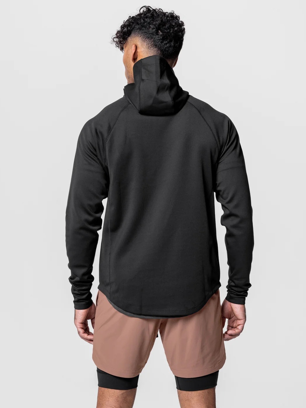 Crazy muscle hombres deportes casual chaqueta con capucha primavera y otoño fitness media cremallera cuello alto europeo y americano suéter suelto