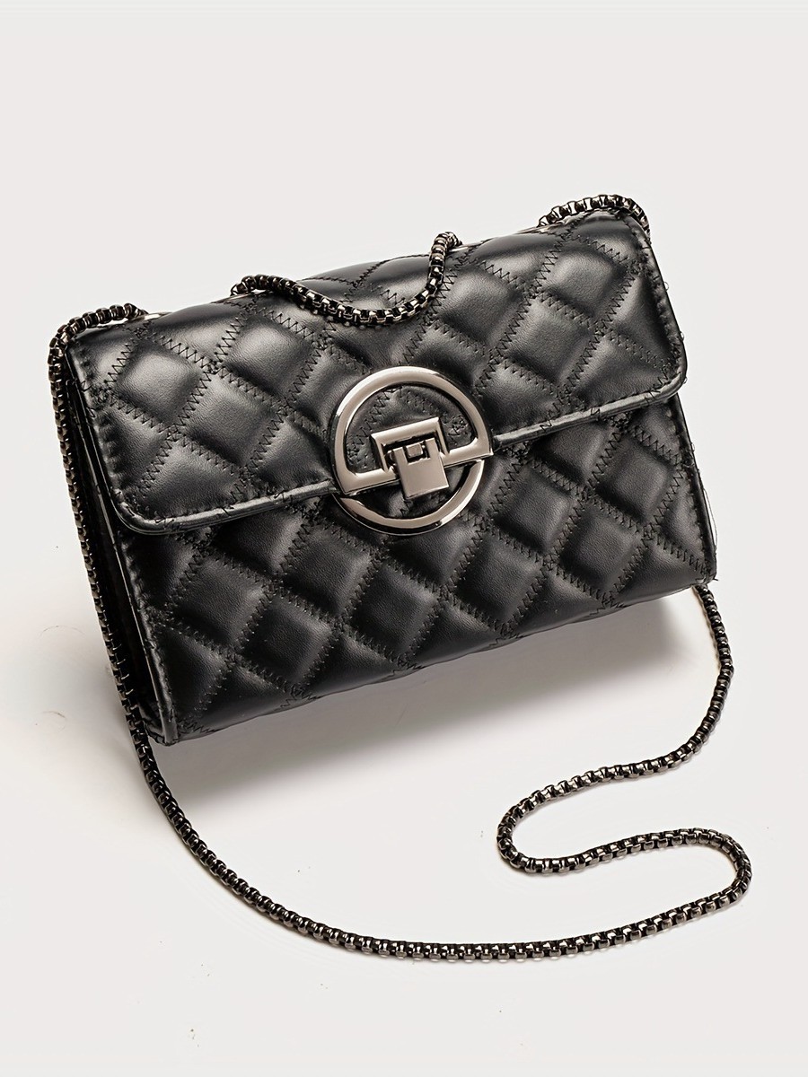 Pu nueva fábrica de bolsos de cadena de diamante de fragancia bolsos de comercio exterior transfronterizo bolsos de hombro image 1