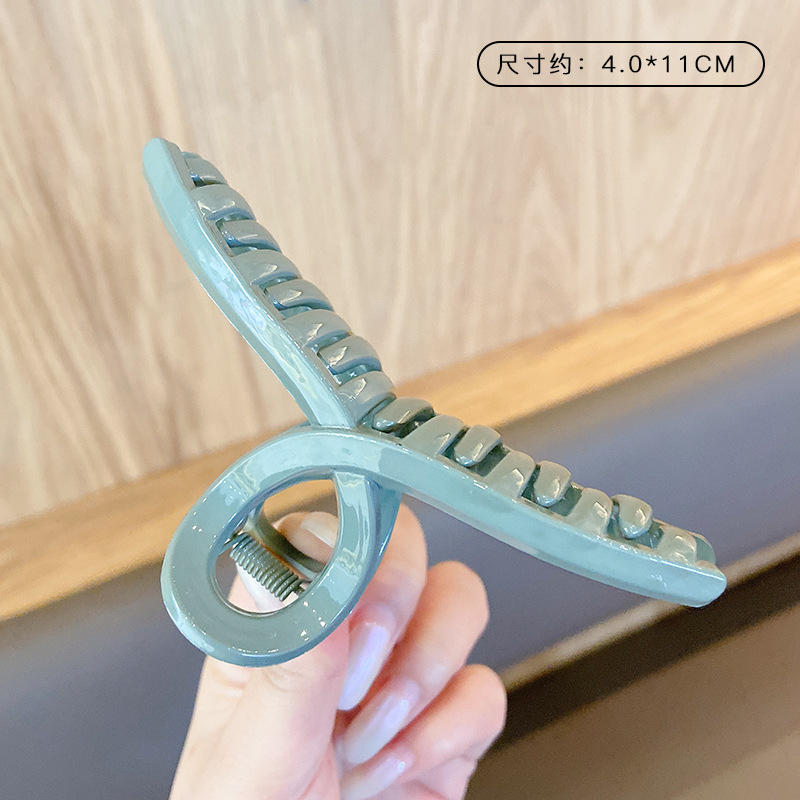 Pinza de agarre simple y versátil de temperamento, clip de tiburón grande, horquilla, pinza para el cabello de alta calidad para mujer, clip para el cabello en la parte posterior de la cabeza, accesorios para el cabello al por mayor