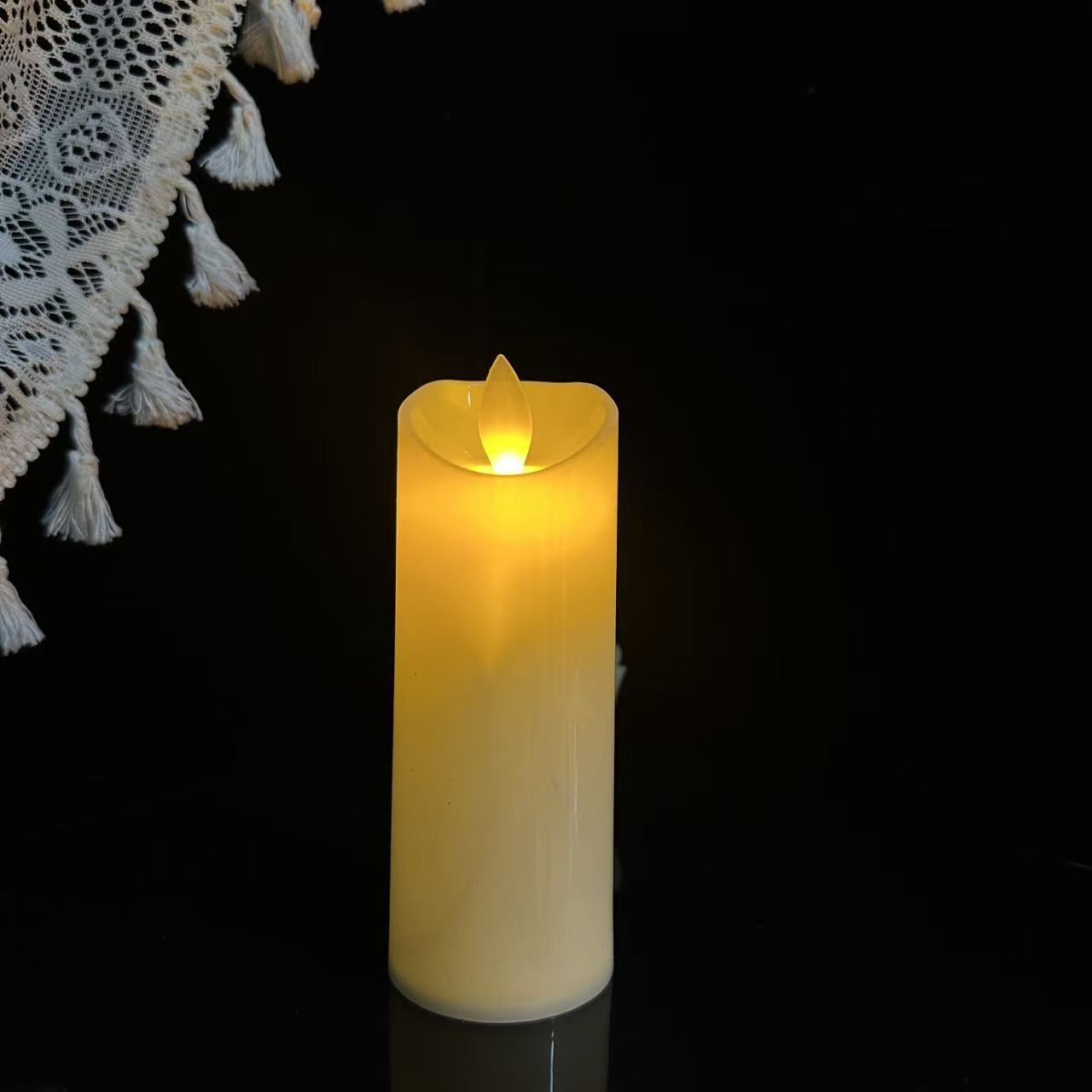 Ventas transfronterizas calientes vela electrónica simulación vela de cumpleaños romántica lámpara de vela escenario de boda guión matar lámpara de noche
