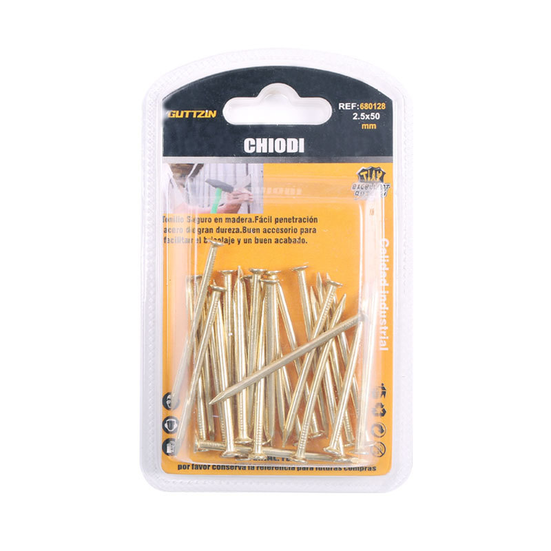 泡壳装圆头黄铜钉 小包装家具配件铁钉厂家外贸小五金耗材包装详情3