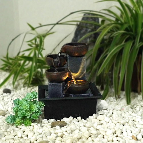 Home Decor Desktop Waterfall Ornament Office Feng Shui Decoration Office Desk Fountain Amazon Cross-border Dropshipping