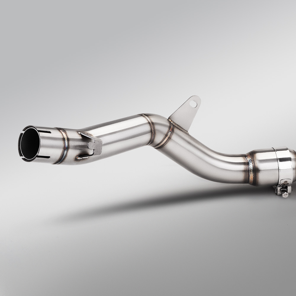Qianjiang 2026 model Sai 600 680cc stainless steel split front exhaust pipe motorcycle Sai 680 modification