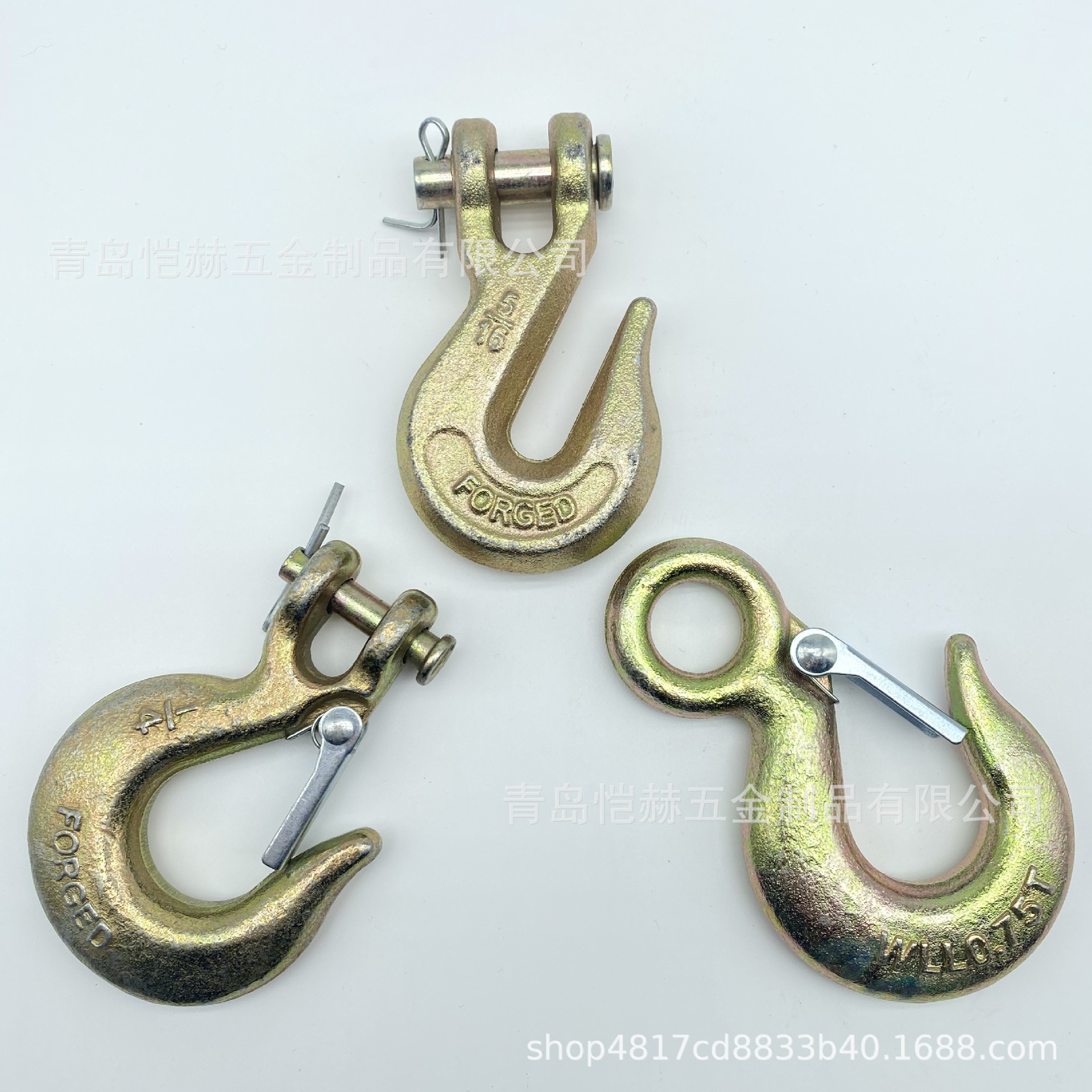 美式羊角抓钩 镀彩锌货钩滑钩吊钩 工厂直供船用矿山用货钩
