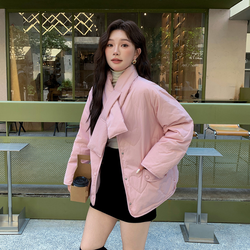 2025加肥加大码羽绒服女200斤胖mm300斤白鸭绒大码围巾羽绒服短款