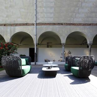 Sofa Single Double Outdoor Rope Weaving Leisure Garden Nordic Villa Rattan Chair Homestay Furniture Resort Creative Hotel