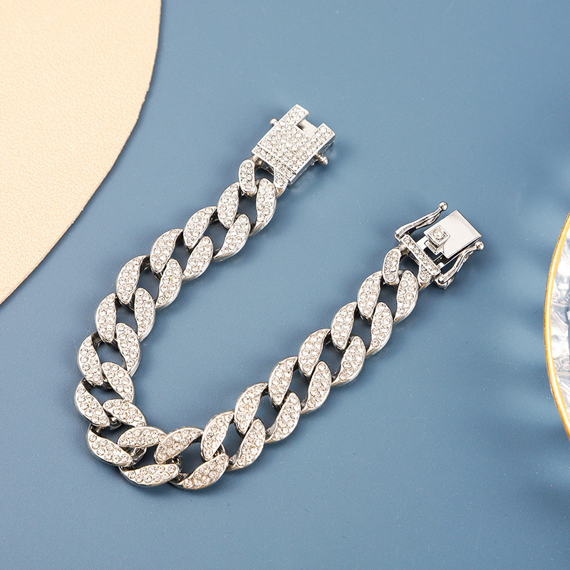 Cuban Link Bracelet Men’s Fine Diamond Chain Jewellery Classic_voghion.com