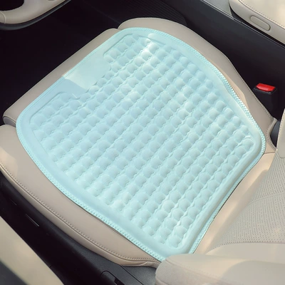 Car seat cushion summer cool cushion breathable universal four-season car cushion honeycomb cold gel creative ventilation cold seat cover (Seat cushion, seat cover) - mint-green-front-row-single-piece