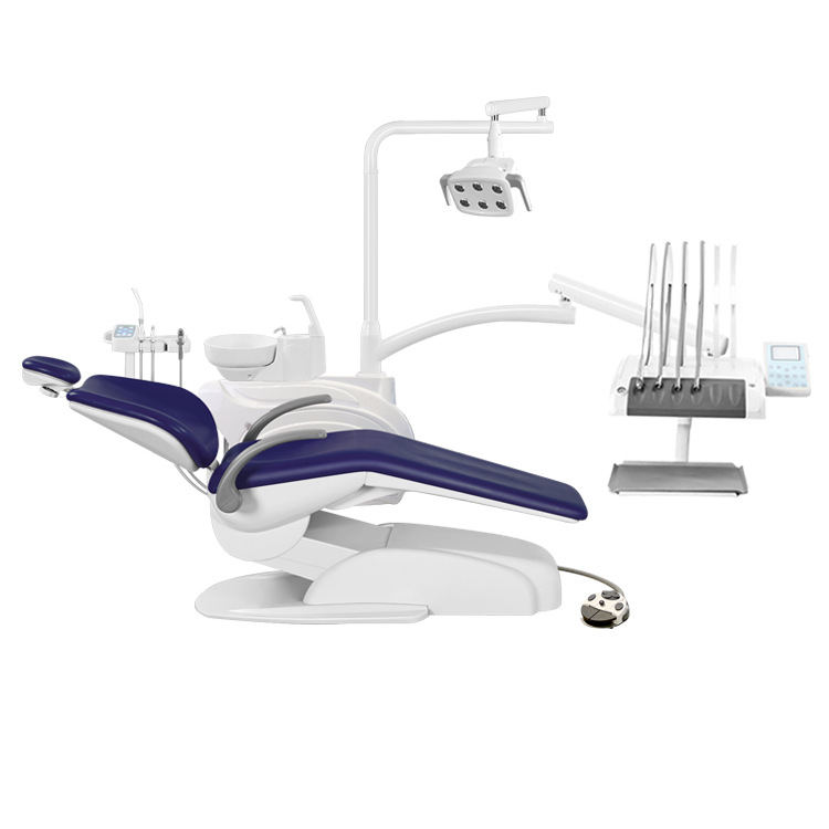 Silla dental Máquina de tratamiento Silla de tratamiento integral oral Mesa de operación Soporte para vasos de agua Máquina de tratamiento dental tres en uno Silla eléctrica