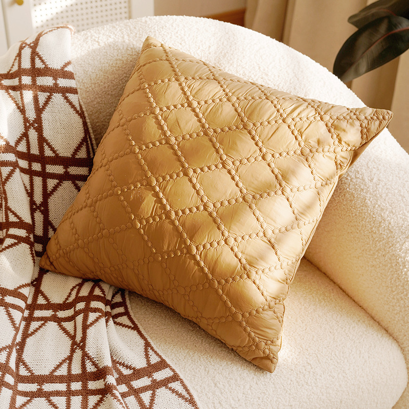 Crema de estilo retro de alta calidad sofá sala de estar almohada cubierta de almohada dormitorio ventana flotante cama almohada cubierta de almohada cojín núcleo