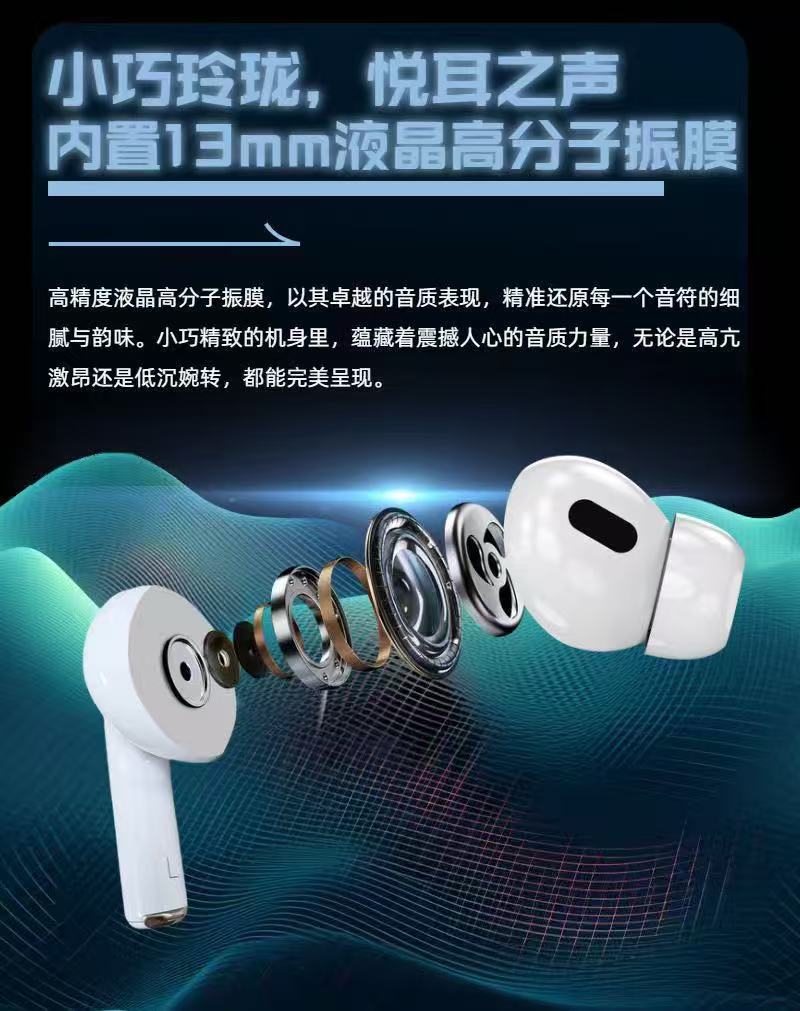 Grenzüberschreitende a11pro Bluetooth-Kopfhörer LCD-Touchscreen Farb-Display Noise Cancelling Ultra-lange Akkulaufzeit In-Ear kabellose Bluetooth-Ohrhörer