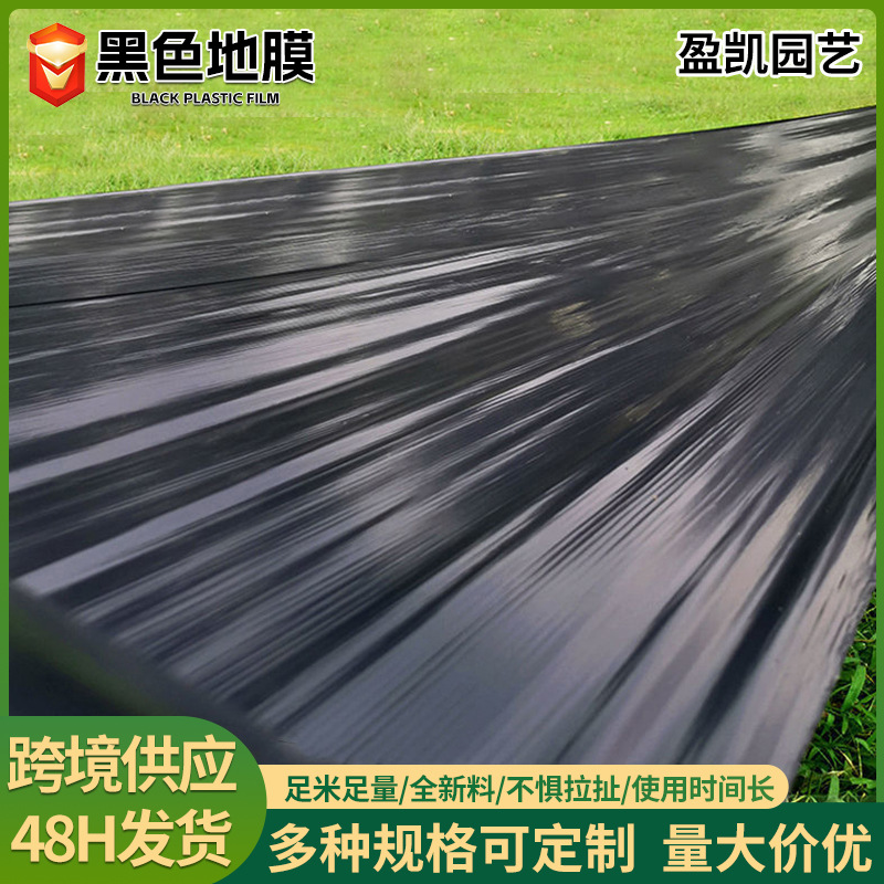 黑色地膜 农用大棚pe薄膜除草地膜保温保湿塑料种植膜加厚抗老化