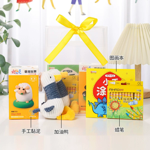 Universal crayons, book with pictures, handmade